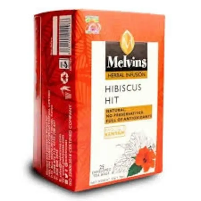 Melvins Hibiscus Tea Bags 25'S